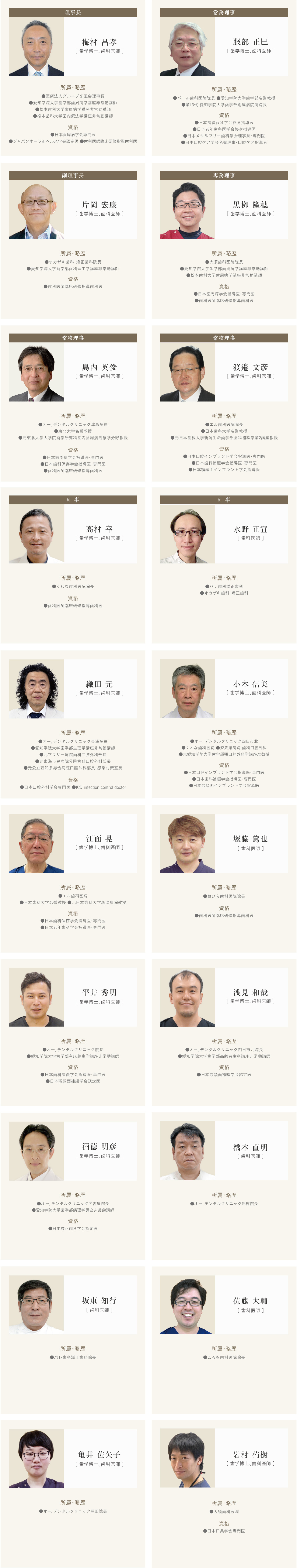 明日を見つめるマネジメント体制
