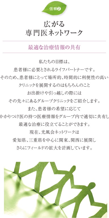 広がる専門医ネットワーク